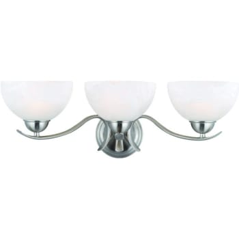 Image for Design House®Trevie Alabaster-Style 23 in 3-Vanity Light Fixture (Satin Nickel) from HD Supply