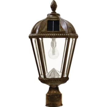 Image for Gama Sonic® Royal  8.75 X 18 In. 1-Light Outdoor Lantern (Weathered Bronze) from HD Supply