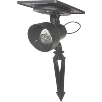 Gama Sonic® 5 in Outdoor LED Flush-Mount Ceiling Light (6000K) (Black)