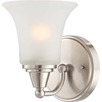SATCO® One-Light Wall Sconce Brushed Nickel Frost Glass