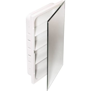 16W X 26"H Recessed Beveled Edge Mirrored Medicine Cabinet With Steel Body