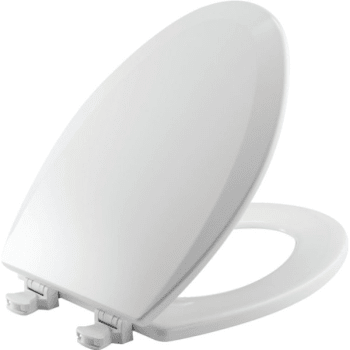 Image for Bemis® Easy Clean® Elongated Closed Wood Toilet Seat (White) from HD Supply