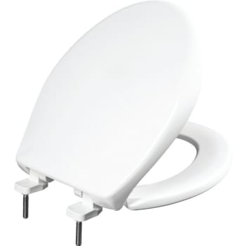Bemis® STA-TITE® Whisper Close® Plastic Round Toilet Seat (White)
