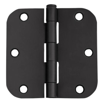 Image for Dhi 6-Hole 3 1/2 X 3 1/2, 5/8 Radius Door Hinge, Matte Black, Package Of 3 from HD Supply