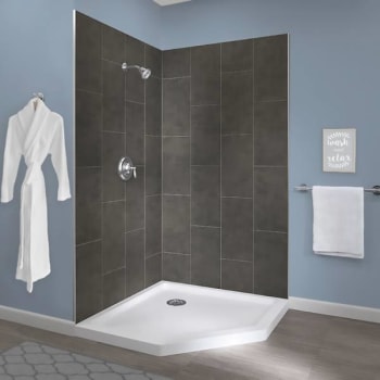 Image for Foremost 42 X 42 X 78 Shower Wall In Slate from HD Supply