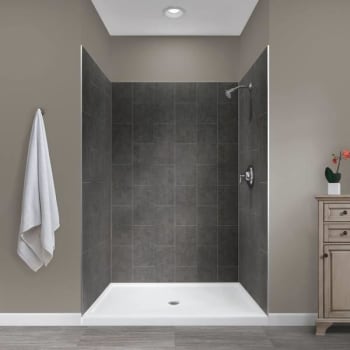 Image for Foremost 48 X 34 X 78 Shower Wall In Slate from HD Supply