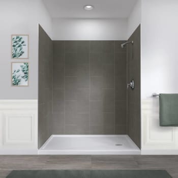 Image for Foremost 60 X 32 X 78 Shower Wall In Quarry from HD Supply