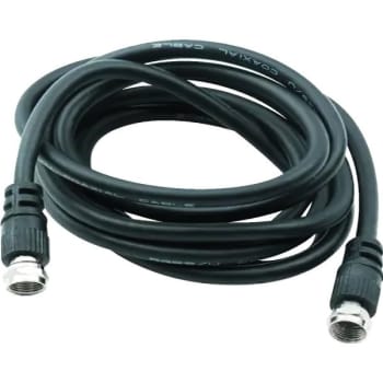 Image for Adamax 6 Ft. Rg6/U Coaxial Cable, Black, Package Of 5 from HD Supply