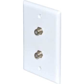Image for Adamax Dual Cable Wall Plate, White, Package Of 5 from HD Supply