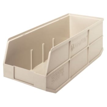 Image for Quantum Storage Systems® Ivory Stackable Shelf Bins 20-1/2x8-1/4x7 In Package Of 6 from HD Supply
