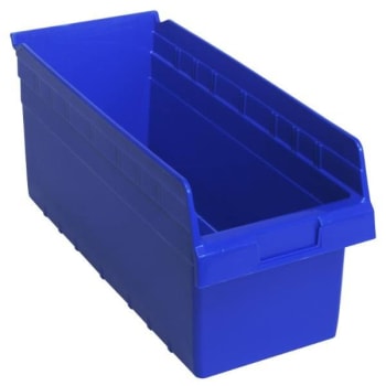 Quantum Storage Systems® Blue Store-Max 8in Shelf Bins 36x20x53 In Package Of 10