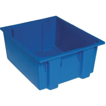 Image for Quantum Storage Systems® Blue Stack And Nest Totes 23-1/2x19-1/2x10 In Package Of 3 from HD Supply