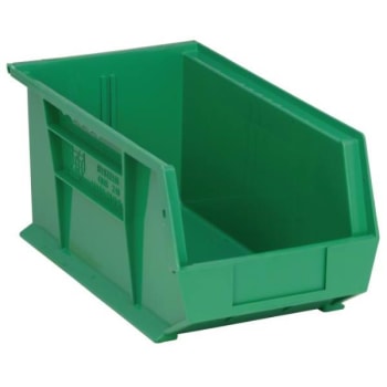 Image for Quantum Storage Systems® Green Ultra Series Stack And Hang Bins 14-3/4x8-1/4x7 In Package Of 12 from HD Supply