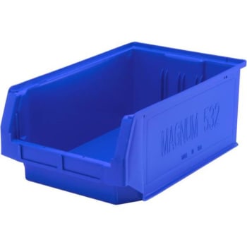 Quantum Storage Systems® Blue Magnum Series Bins 19-3/4x12-3/8x7-7/8 In Package Of 6