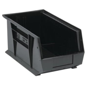 Image for Quantum Storage Systems® Black Ultra Series Stack And Hang Bins 14-3/4x8-1/4x7 In Package Of 12 from HD Supply