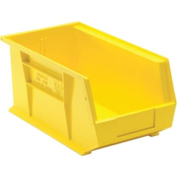 Image for Quantum Storage Systems® Yellow Ultra Series Stack And Hang Bins 14-3/4x8-1/4x7 In Package Of 12 from HD Supply