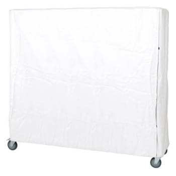 Image for Quantum Storage Systems® Cart Cover 400 Denier White Nylon Zipper Closure 24wx72lx63h Inch from HD Supply