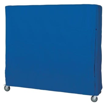 Quantum Storage Systems® Cart Cover 400 Denier Blue Nylon Velcro Closure 24wx48lx63h Inch