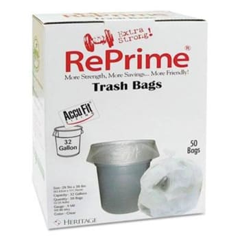 Image for AccuFit 32 Gal 0.9 Mil Low-Density Trash Can Liner (300-Carton) (Clear) from HD Supply