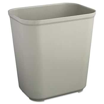 Image for Rubbermaid Commercial 7 Gallon Fire-Resistant Fiberglass Waste Basket (Gray) from HD Supply