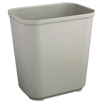Image for Rubbermaid 7 Gallon Fire-Resistant Fiberglass Waste Basket (Gray) from HD Supply