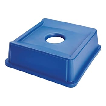 Image for Rubbermaid Commercial 35 Gallon Bottle And Can Recycling Trash Can Lid (Blue) from HD Supply
