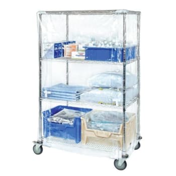 Image for Quantum Storage Systems® Cart Cover Clear Vinyl Zipper Closure 18wx36lx74h Inch from HD Supply