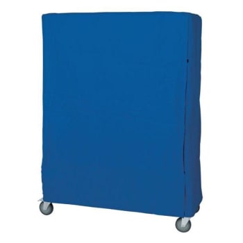 Image for Quantum Storage Systems® Cart Cover 400 Denier Blue Nylon Zipper Closure 18wx48lx74h Inch from HD Supply