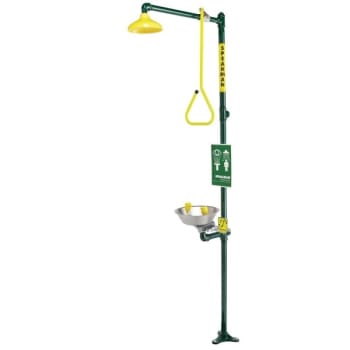 Image for SPEAKMAN® Traditional Green/Yellow Emergency Shower With Eye & Face Wash from HD Supply