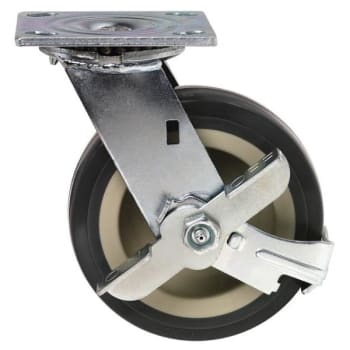 Image for Quantum Storage Systems® Metal One Swivel 6x2 Polyurethane Caster With Brake from HD Supply