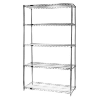 Image for Quantum Storage Systems® Wire 5-Shelf Starter Unit Chrome 24dx60wx63h Inch from HD Supply