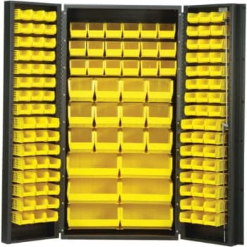 Image for Quantum Storage Systems® Yellow 36w In Cabinet With 132 Ultra Bins 24x36x72 from HD Supply