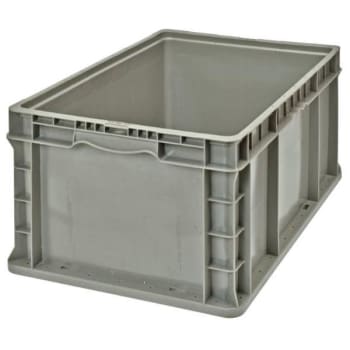 Image for Quantum Storage Systems® Gray Stackers Heavy-Duty Straight Wall Stacking Container 24x15x9-1/2 from HD Supply