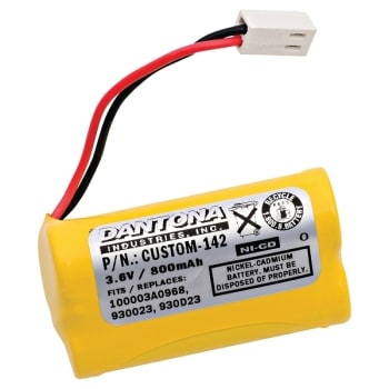 Image for Dantona® 3.6 Volt  Replacement Emergency Lighting Battery from HD Supply