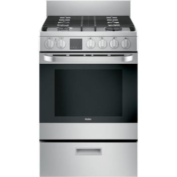 Haier 24-in 2.9 Cu Ft Free-standing Range With Convection And Modular Backguard