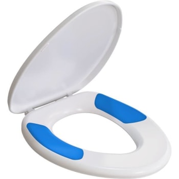 Image for Mayfair Trucomfort Conforming Elongated Plastic White Toilet Seat from HD Supply