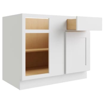 Image for Cnc Cabinetry 33 X 34.5 In. Luxor Left Blind Base Cabinet (White) from HD Supply