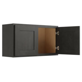 Image for CNC Cabinetry Luxor Smoky Grey Wall Cabinet 24w X 18h from HD Supply