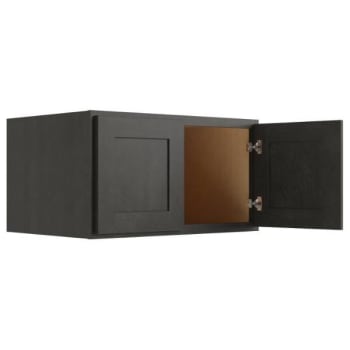 Image for Cnc Cabinetry Luxor Smoky Grey Wall Cabinet, 24 Deep 30w X 15h from HD Supply