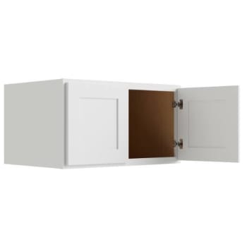 Image for CNC Cabinetry Luxor White Wall Cabinet, 24 Deep 33w X 18h from HD Supply