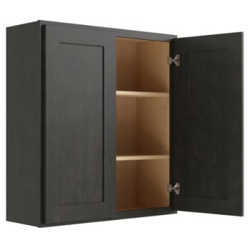 Image for Cnc Cabinetry Luxor Smoky Grey Wall Cabinet 27w X 36h from HD Supply