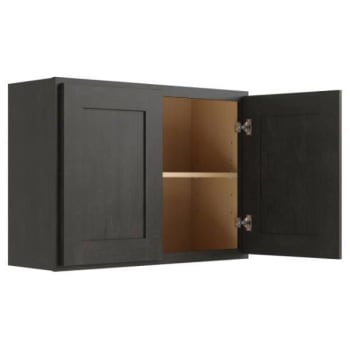 Image for Cnc Cabinetry Luxor Smoky Grey Wall Cabinet 24w X 24h from HD Supply