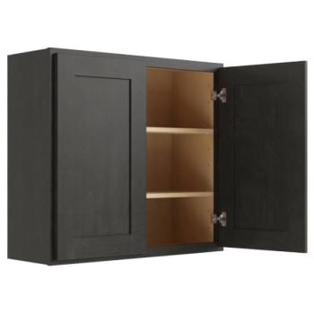 Image for Cnc Cabinetry Luxor Smoky Grey Wall Cabinet 15 Deep 30w X 24h from HD Supply