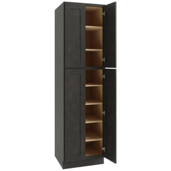 Image for CNC Cabinetry Country Oak Utility Cabinet 24w X 84h from HD Supply