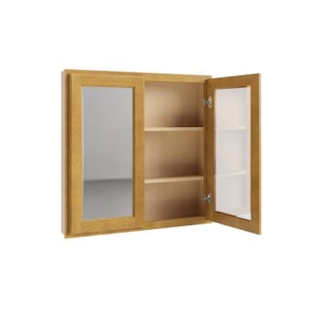 Image for Cnc Cabinetry Rta Country Oak Medicine Cabinet 30w X 30h from HD Supply