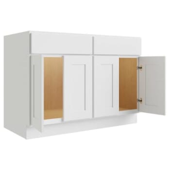 Image for CNC Cabinetry Luxor White Sink Base Cabinet 48w X 34.5h from HD Supply