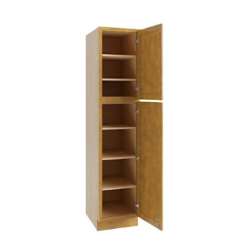 Image for Cnc Cabinetry 18 X 96 In. Country Oak Left Utility Cabinet (Light Honey) from HD Supply