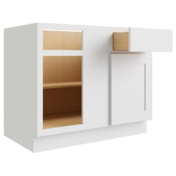 Image for Cnc Cabinetry 45 X 34.5 In. Luxor Left Blind Base Cabinet (White) from HD Supply