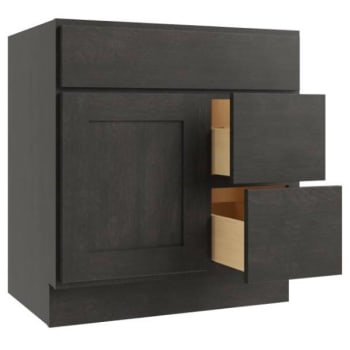 Image for Cnc Cabinetry 30 In. Luxor Base Vanity Cabinet (Smoky Gray) from HD Supply