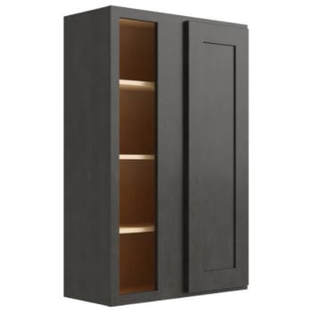 Image for CNC Cabinetry Luxor Smoky Grey Blind Wall Cabinet 27w X 42h from HD Supply